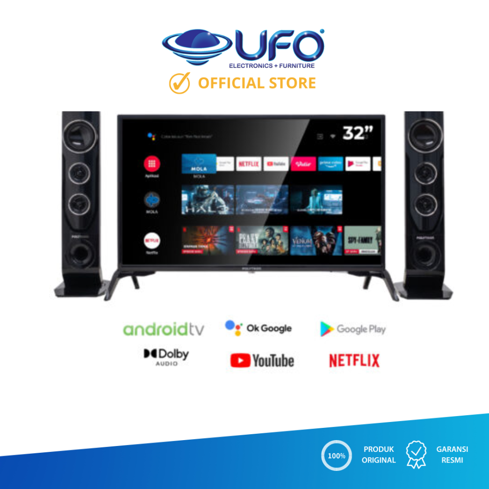 POLYTRON PLD32TAG9855 Cinemax Android TV 32 inch UFO Elektronika